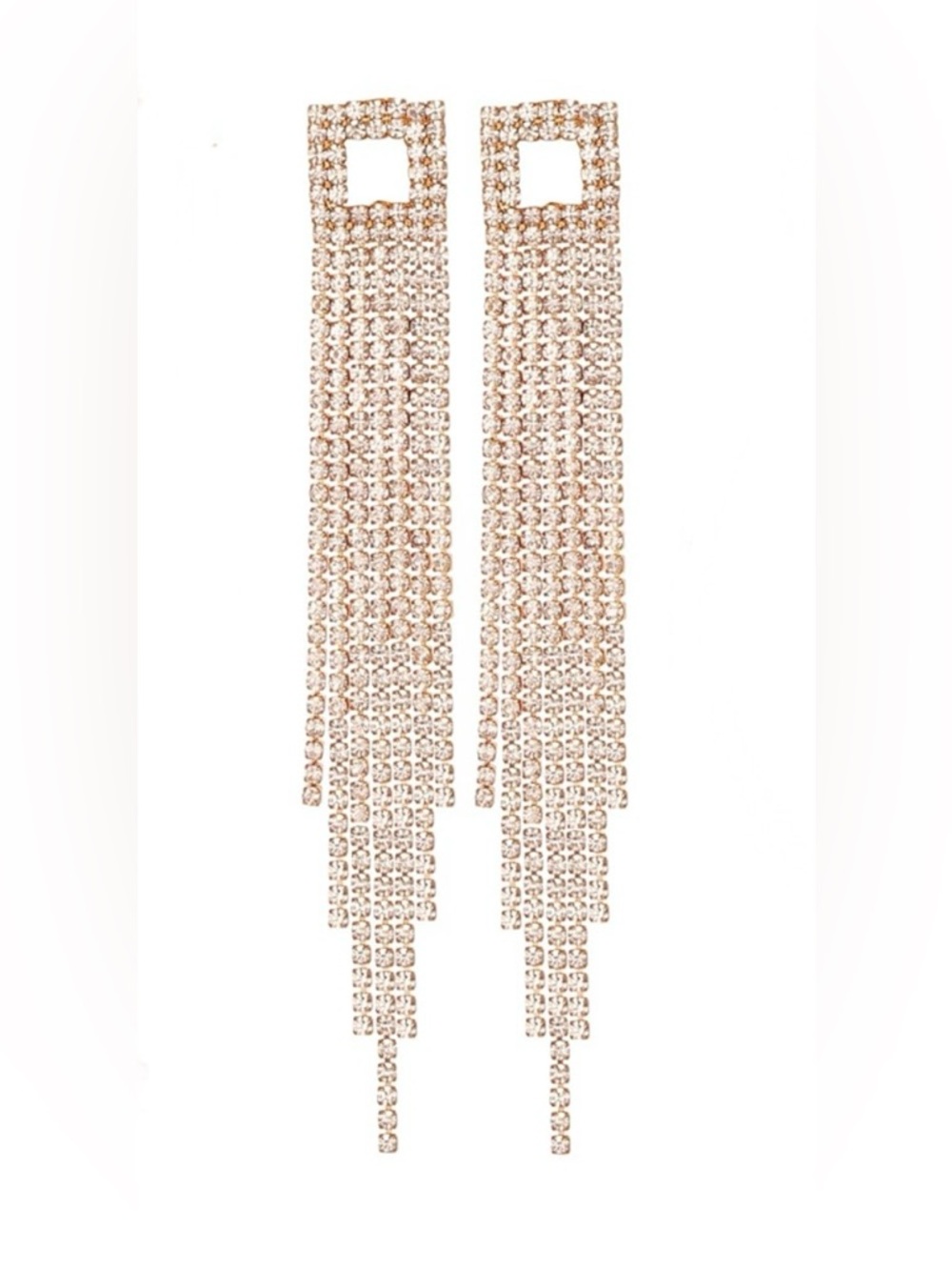 Rhinestone Drop Earrings*